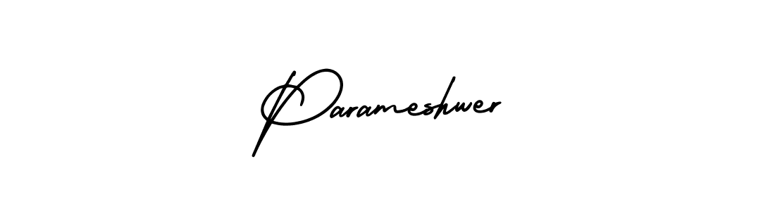 This is the best signature style for the Parameshwer name. Also you like these signature font (AmerikaSignatureDemo-Regular). Mix name signature. Parameshwer signature style 3 images and pictures png