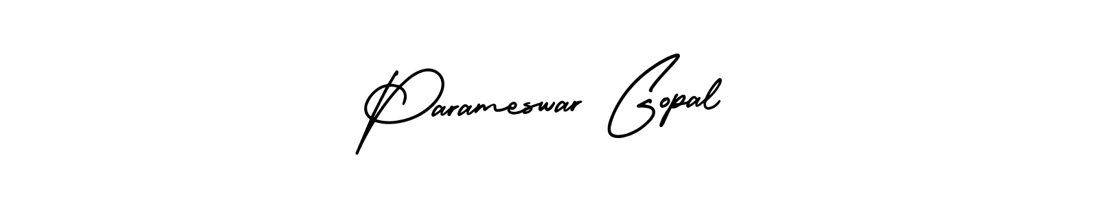 AmerikaSignatureDemo-Regular is a professional signature style that is perfect for those who want to add a touch of class to their signature. It is also a great choice for those who want to make their signature more unique. Get Parameswar Gopal name to fancy signature for free. Parameswar Gopal signature style 3 images and pictures png