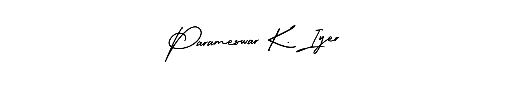 How to Draw Parameswar K. Iyer signature style? AmerikaSignatureDemo-Regular is a latest design signature styles for name Parameswar K. Iyer. Parameswar K. Iyer signature style 3 images and pictures png