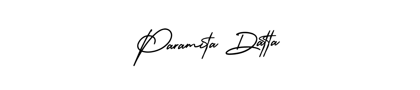Make a beautiful signature design for name Paramita Datta. With this signature (AmerikaSignatureDemo-Regular) style, you can create a handwritten signature for free. Paramita Datta signature style 3 images and pictures png