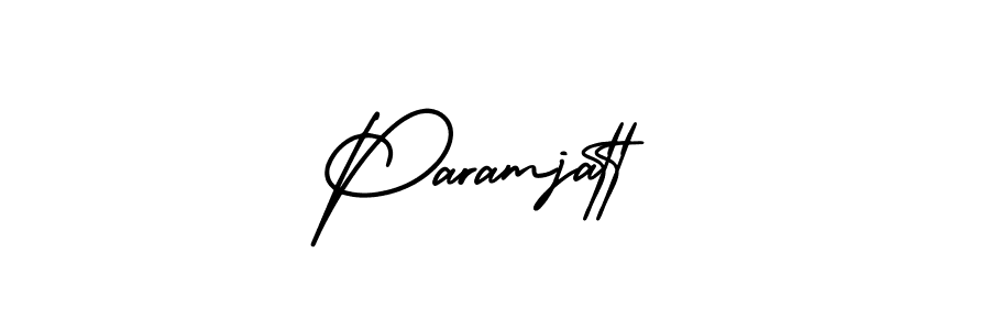 Also we have Paramjatt name is the best signature style. Create professional handwritten signature collection using AmerikaSignatureDemo-Regular autograph style. Paramjatt signature style 3 images and pictures png