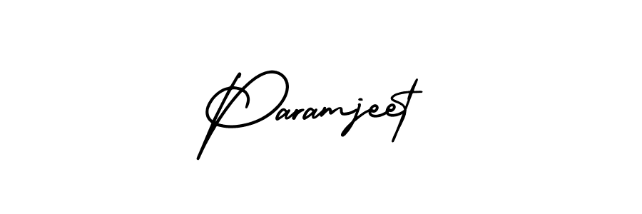 Create a beautiful signature design for name Paramjeet. With this signature (AmerikaSignatureDemo-Regular) fonts, you can make a handwritten signature for free. Paramjeet signature style 3 images and pictures png