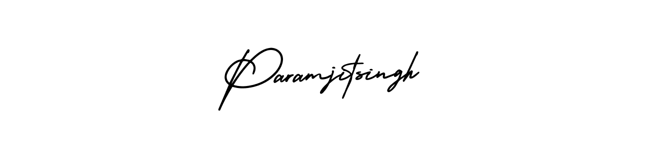 You should practise on your own different ways (AmerikaSignatureDemo-Regular) to write your name (Paramjitsingh) in signature. don't let someone else do it for you. Paramjitsingh signature style 3 images and pictures png