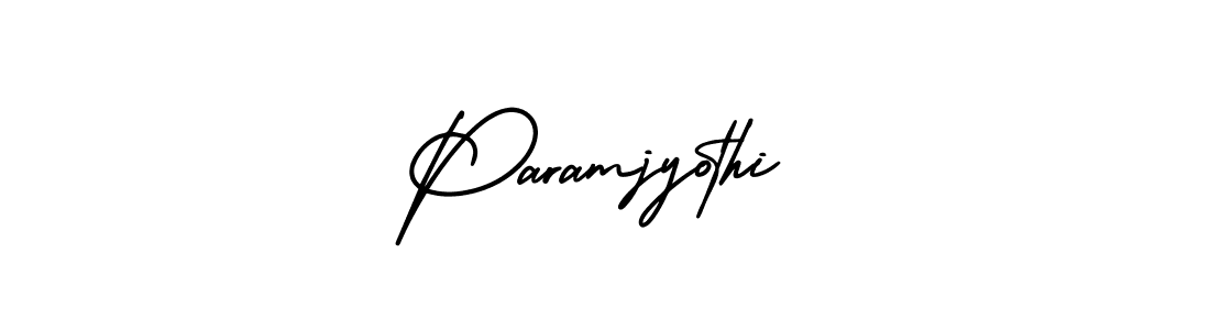 Use a signature maker to create a handwritten signature online. With this signature software, you can design (AmerikaSignatureDemo-Regular) your own signature for name Paramjyothi. Paramjyothi signature style 3 images and pictures png