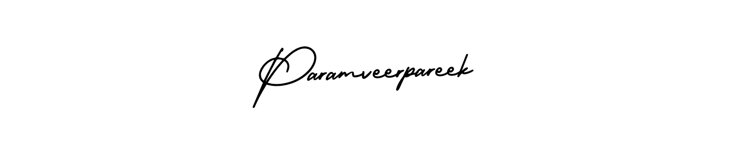 It looks lik you need a new signature style for name Paramveerpareek. Design unique handwritten (AmerikaSignatureDemo-Regular) signature with our free signature maker in just a few clicks. Paramveerpareek signature style 3 images and pictures png