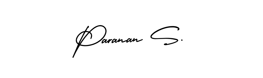 Create a beautiful signature design for name Paranan S.. With this signature (AmerikaSignatureDemo-Regular) fonts, you can make a handwritten signature for free. Paranan S. signature style 3 images and pictures png