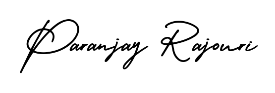Stand out with a creative autograph for Paranjay Rajouri. The AmerikaSignatureDemo-Regular styling blends modern aesthetics with classic signature flourishes. Paranjay Rajouri signature style 3 images and pictures png