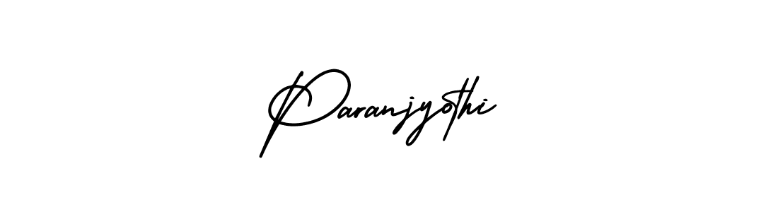 Use a signature maker to create a handwritten signature online. With this signature software, you can design (AmerikaSignatureDemo-Regular) your own signature for name Paranjyothi. Paranjyothi signature style 3 images and pictures png