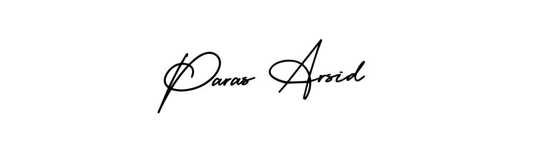 It looks lik you need a new signature style for name Paras Arsid. Design unique handwritten (AmerikaSignatureDemo-Regular) signature with our free signature maker in just a few clicks. Paras Arsid signature style 3 images and pictures png