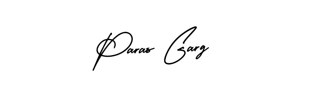 Create a beautiful signature design for name Paras Garg. With this signature (AmerikaSignatureDemo-Regular) fonts, you can make a handwritten signature for free. Paras Garg signature style 3 images and pictures png