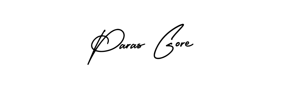 Paras Gore stylish signature style. Best Handwritten Sign (AmerikaSignatureDemo-Regular) for my name. Handwritten Signature Collection Ideas for my name Paras Gore. Paras Gore signature style 3 images and pictures png