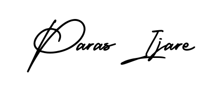 Practice writing Paras Ijare with the flow of AmerikaSignatureDemo-Regular lettering. A fantastic source of inspiration for developing your personal signature style. Paras Ijare signature style 3 images and pictures png