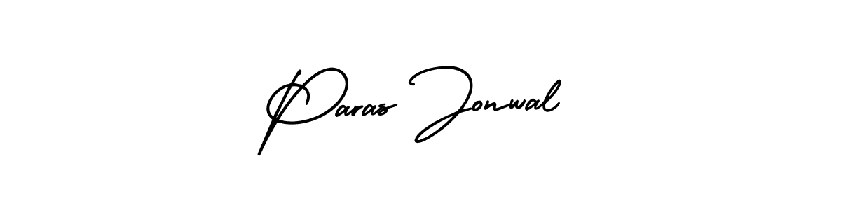 This is the best signature style for the Paras Jonwal name. Also you like these signature font (AmerikaSignatureDemo-Regular). Mix name signature. Paras Jonwal signature style 3 images and pictures png