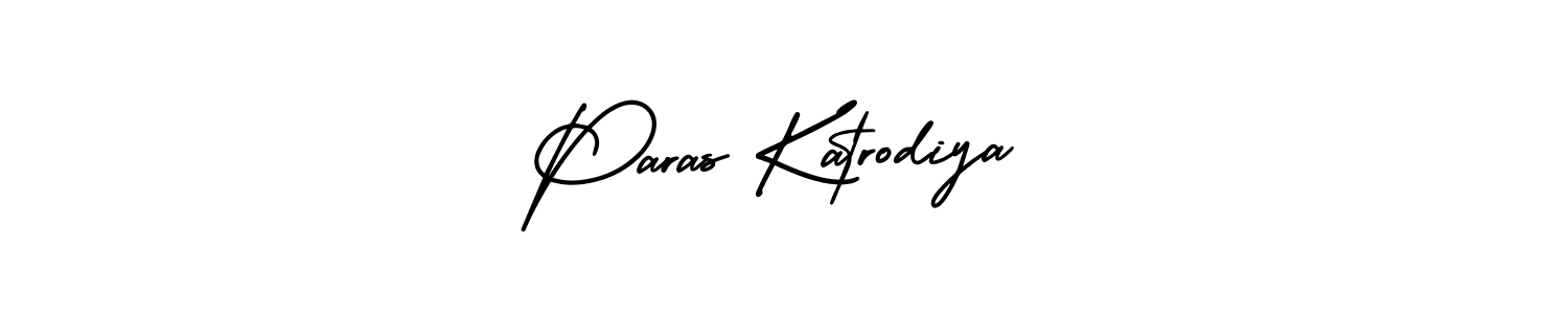 Create a beautiful signature design for name Paras Katrodiya. With this signature (AmerikaSignatureDemo-Regular) fonts, you can make a handwritten signature for free. Paras Katrodiya signature style 3 images and pictures png