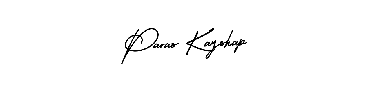 This is the best signature style for the Paras Kayshap name. Also you like these signature font (AmerikaSignatureDemo-Regular). Mix name signature. Paras Kayshap signature style 3 images and pictures png