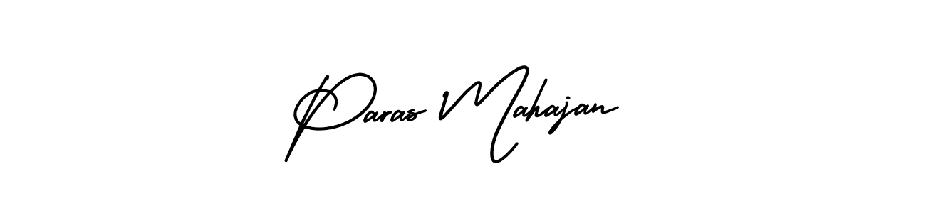 Use a signature maker to create a handwritten signature online. With this signature software, you can design (AmerikaSignatureDemo-Regular) your own signature for name Paras Mahajan. Paras Mahajan signature style 3 images and pictures png