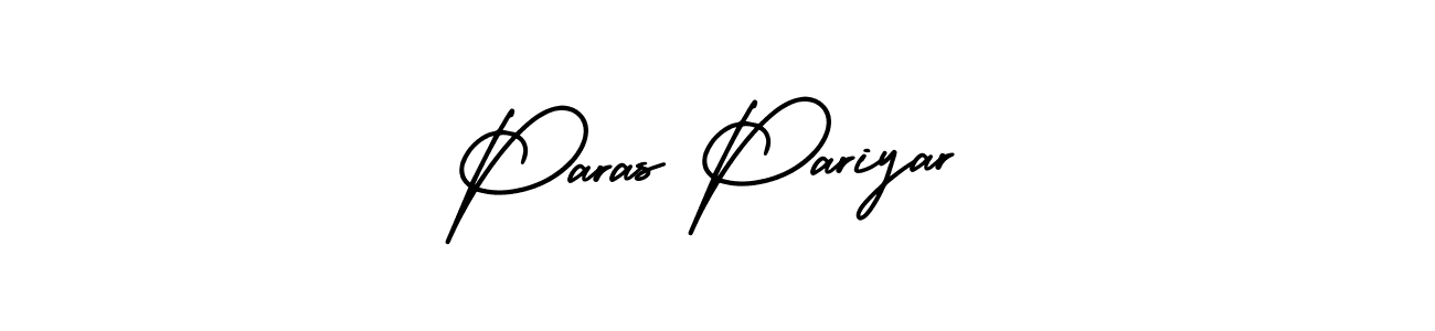 This is the best signature style for the Paras Pariyar name. Also you like these signature font (AmerikaSignatureDemo-Regular). Mix name signature. Paras Pariyar signature style 3 images and pictures png