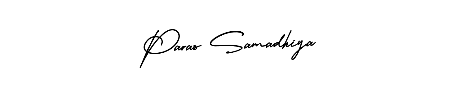 It looks lik you need a new signature style for name Paras Samadhiya. Design unique handwritten (AmerikaSignatureDemo-Regular) signature with our free signature maker in just a few clicks. Paras Samadhiya signature style 3 images and pictures png