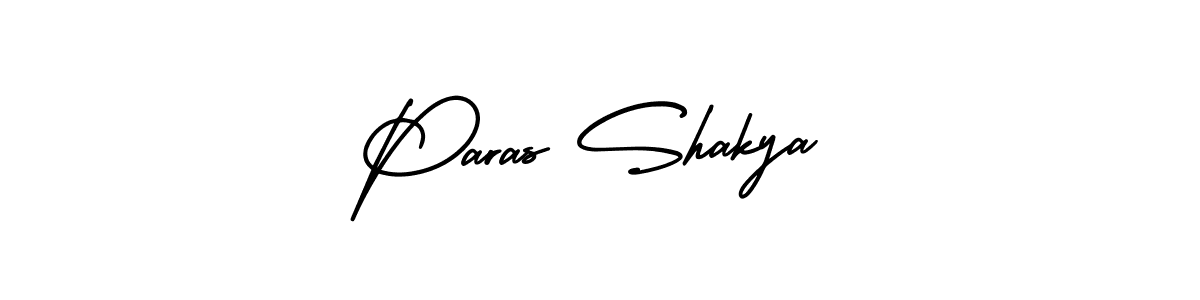 You should practise on your own different ways (AmerikaSignatureDemo-Regular) to write your name (Paras Shakya) in signature. don't let someone else do it for you. Paras Shakya signature style 3 images and pictures png