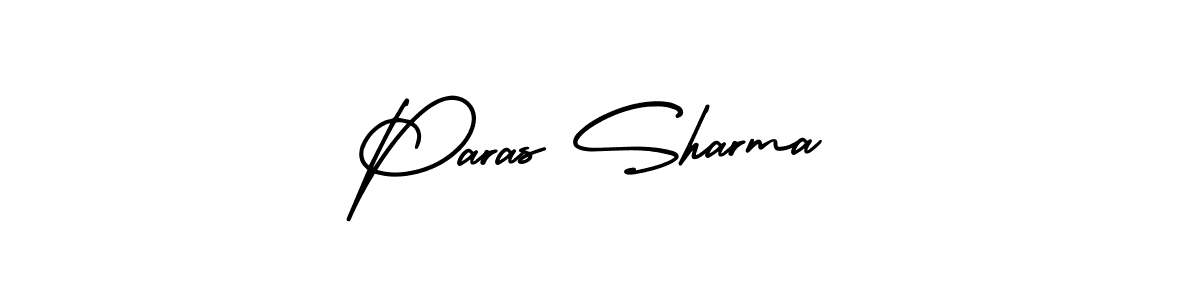 It looks lik you need a new signature style for name Paras Sharma. Design unique handwritten (AmerikaSignatureDemo-Regular) signature with our free signature maker in just a few clicks. Paras Sharma signature style 3 images and pictures png