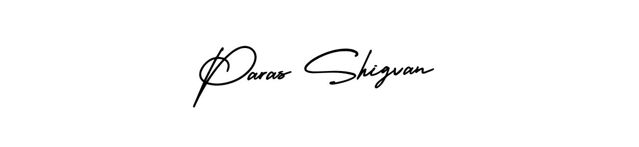 Make a beautiful signature design for name Paras Shigvan. With this signature (AmerikaSignatureDemo-Regular) style, you can create a handwritten signature for free. Paras Shigvan signature style 3 images and pictures png
