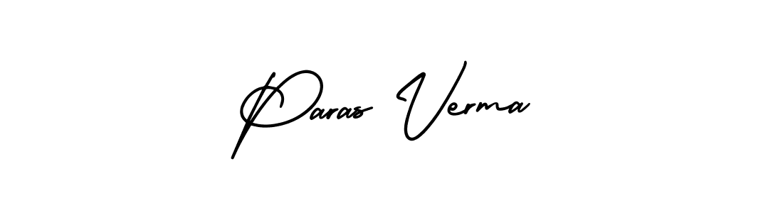 Make a short Paras Verma signature style. Manage your documents anywhere anytime using AmerikaSignatureDemo-Regular. Create and add eSignatures, submit forms, share and send files easily. Paras Verma signature style 3 images and pictures png