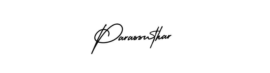 Parassuthar stylish signature style. Best Handwritten Sign (AmerikaSignatureDemo-Regular) for my name. Handwritten Signature Collection Ideas for my name Parassuthar. Parassuthar signature style 3 images and pictures png