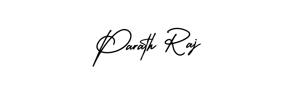 How to make Parath Raj name signature. Use AmerikaSignatureDemo-Regular style for creating short signs online. This is the latest handwritten sign. Parath Raj signature style 3 images and pictures png