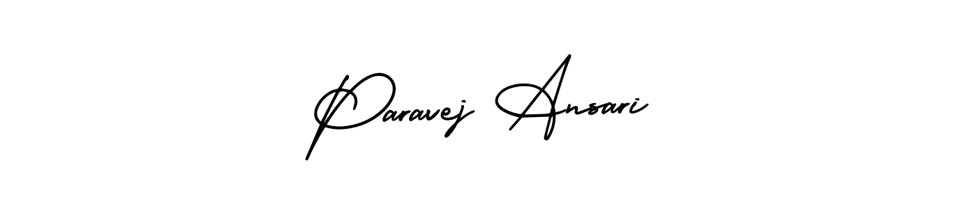 It looks lik you need a new signature style for name Paravej Ansari. Design unique handwritten (AmerikaSignatureDemo-Regular) signature with our free signature maker in just a few clicks. Paravej Ansari signature style 3 images and pictures png