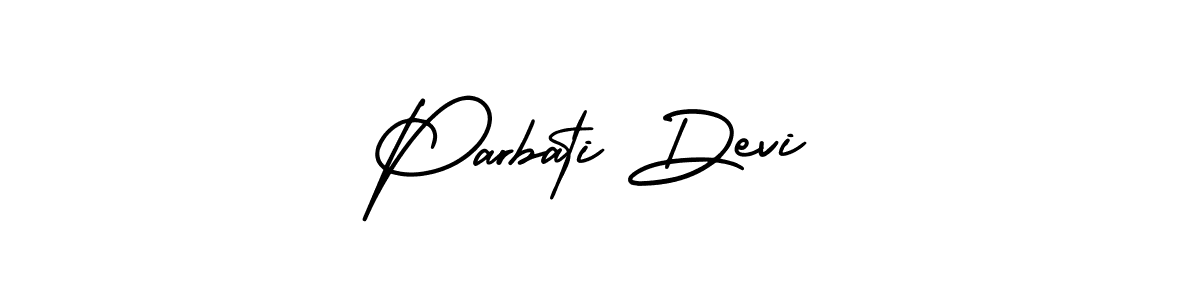 Use a signature maker to create a handwritten signature online. With this signature software, you can design (AmerikaSignatureDemo-Regular) your own signature for name Parbati Devi. Parbati Devi signature style 3 images and pictures png