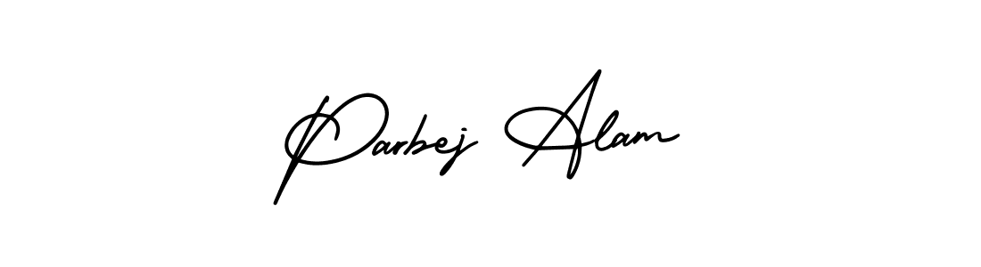 Make a beautiful signature design for name Parbej Alam. With this signature (AmerikaSignatureDemo-Regular) style, you can create a handwritten signature for free. Parbej Alam signature style 3 images and pictures png