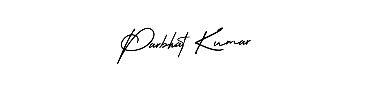 Parbhat Kumar stylish signature style. Best Handwritten Sign (AmerikaSignatureDemo-Regular) for my name. Handwritten Signature Collection Ideas for my name Parbhat Kumar. Parbhat Kumar signature style 3 images and pictures png