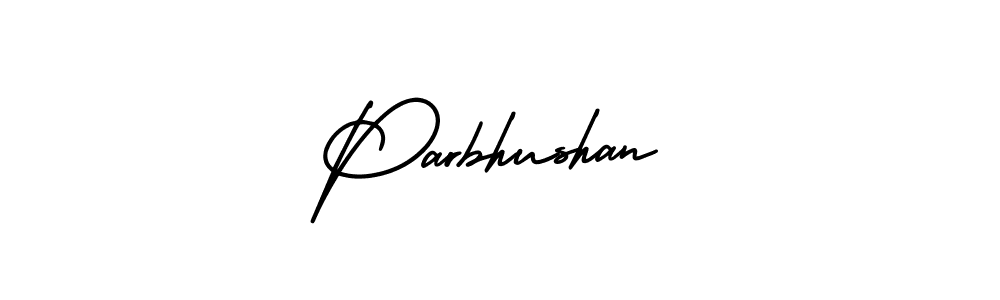 Parbhushan stylish signature style. Best Handwritten Sign (AmerikaSignatureDemo-Regular) for my name. Handwritten Signature Collection Ideas for my name Parbhushan. Parbhushan signature style 3 images and pictures png