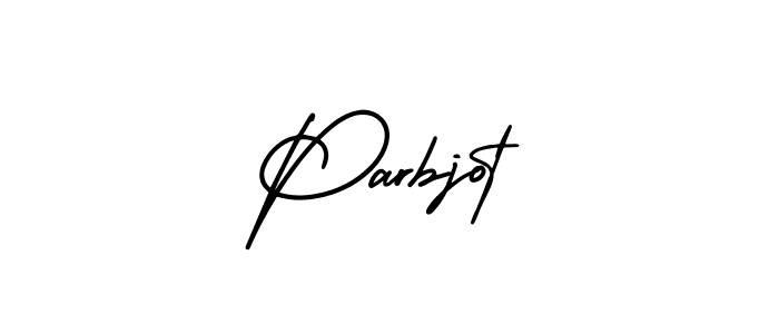How to make Parbjot name signature. Use AmerikaSignatureDemo-Regular style for creating short signs online. This is the latest handwritten sign. Parbjot signature style 3 images and pictures png