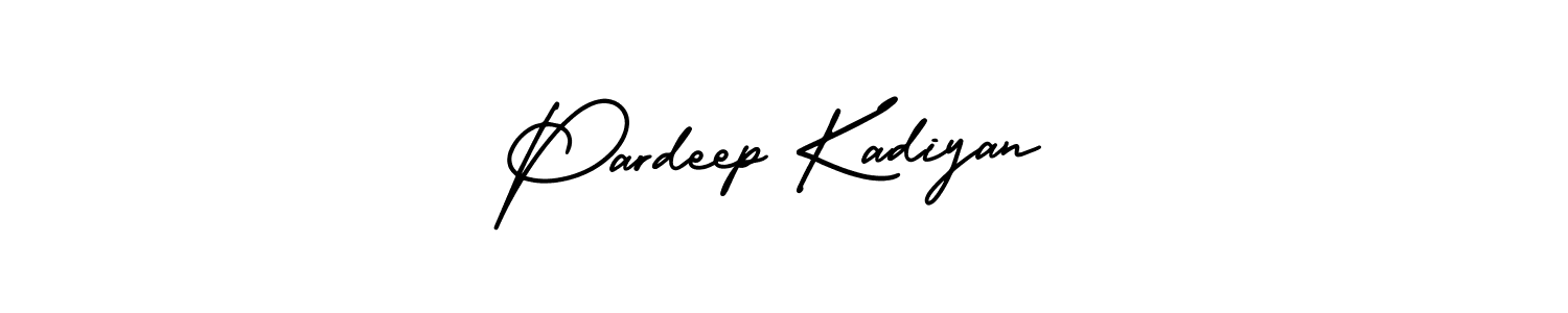 Make a short Pardeep Kadiyan signature style. Manage your documents anywhere anytime using AmerikaSignatureDemo-Regular. Create and add eSignatures, submit forms, share and send files easily. Pardeep Kadiyan signature style 3 images and pictures png