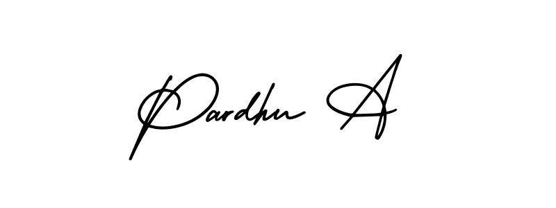 It looks lik you need a new signature style for name Pardhu A. Design unique handwritten (AmerikaSignatureDemo-Regular) signature with our free signature maker in just a few clicks. Pardhu A signature style 3 images and pictures png