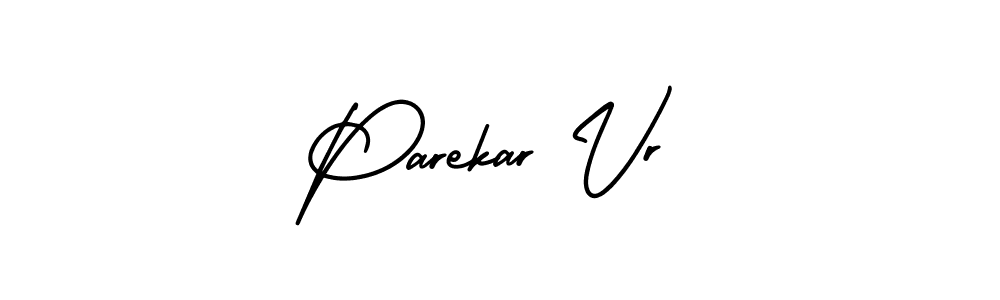 You can use this online signature creator to create a handwritten signature for the name Parekar Vr. This is the best online autograph maker. Parekar Vr signature style 3 images and pictures png