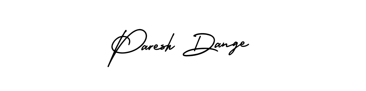 Make a beautiful signature design for name Paresh Dange. With this signature (AmerikaSignatureDemo-Regular) style, you can create a handwritten signature for free. Paresh Dange signature style 3 images and pictures png