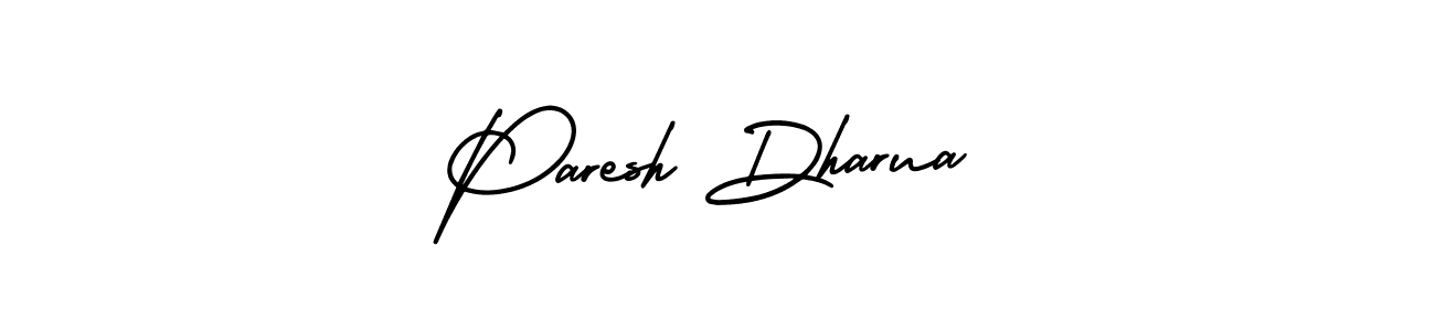 if you are searching for the best signature style for your name Paresh Dharua. so please give up your signature search. here we have designed multiple signature styles  using AmerikaSignatureDemo-Regular. Paresh Dharua signature style 3 images and pictures png