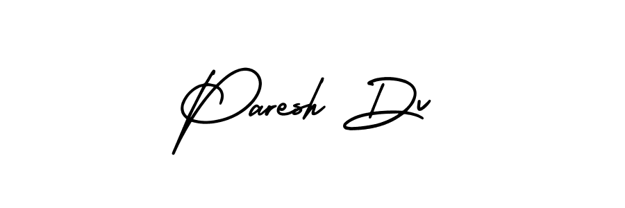 This is the best signature style for the Paresh Dv name. Also you like these signature font (AmerikaSignatureDemo-Regular). Mix name signature. Paresh Dv signature style 3 images and pictures png