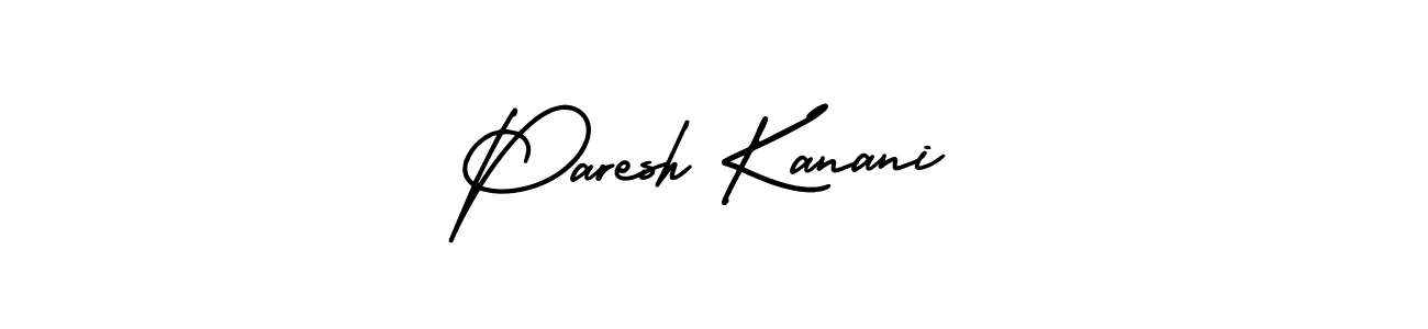 Use a signature maker to create a handwritten signature online. With this signature software, you can design (AmerikaSignatureDemo-Regular) your own signature for name Paresh Kanani. Paresh Kanani signature style 3 images and pictures png