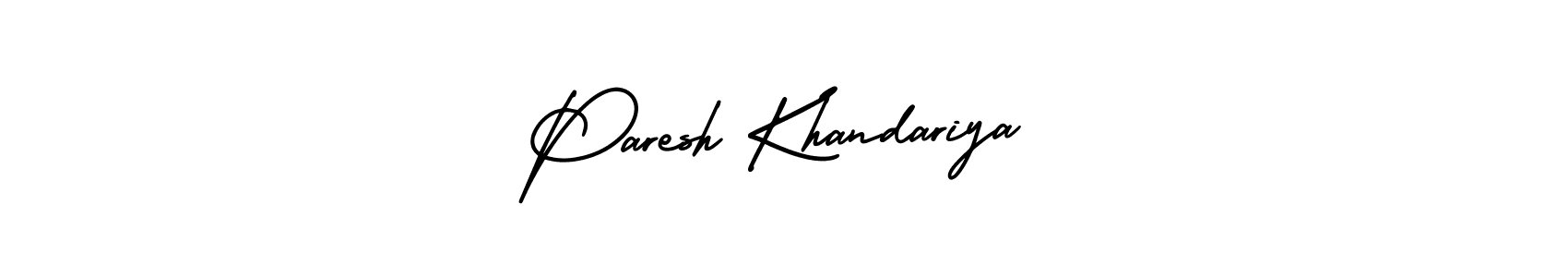 Make a beautiful signature design for name Paresh Khandariya. Use this online signature maker to create a handwritten signature for free. Paresh Khandariya signature style 3 images and pictures png