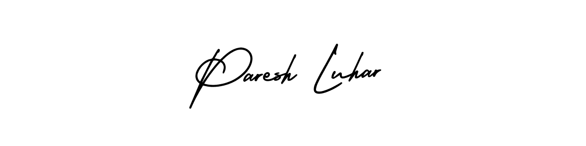 Create a beautiful signature design for name Paresh Luhar. With this signature (AmerikaSignatureDemo-Regular) fonts, you can make a handwritten signature for free. Paresh Luhar signature style 3 images and pictures png