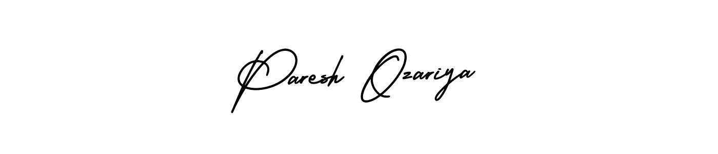 Similarly AmerikaSignatureDemo-Regular is the best handwritten signature design. Signature creator online .You can use it as an online autograph creator for name Paresh Ozariya. Paresh Ozariya signature style 3 images and pictures png