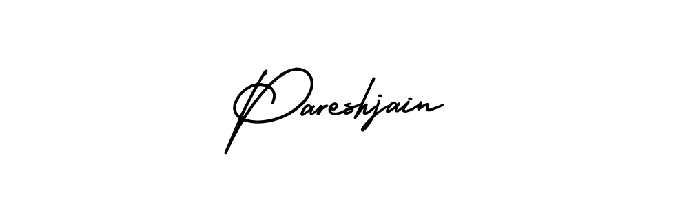 AmerikaSignatureDemo-Regular is a professional signature style that is perfect for those who want to add a touch of class to their signature. It is also a great choice for those who want to make their signature more unique. Get Pareshjain name to fancy signature for free. Pareshjain signature style 3 images and pictures png