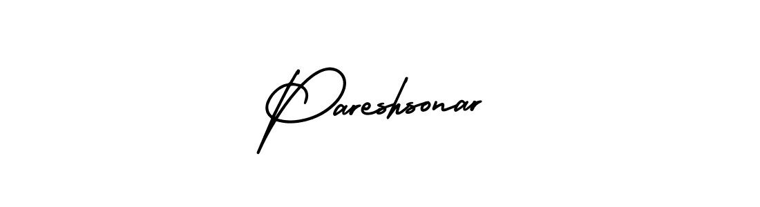 How to Draw Pareshsonar signature style? AmerikaSignatureDemo-Regular is a latest design signature styles for name Pareshsonar. Pareshsonar signature style 3 images and pictures png