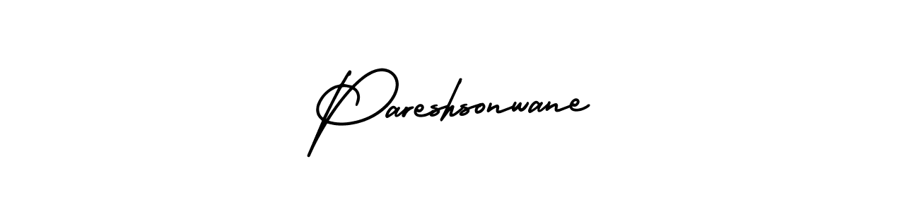 This is the best signature style for the Pareshsonwane name. Also you like these signature font (AmerikaSignatureDemo-Regular). Mix name signature. Pareshsonwane signature style 3 images and pictures png