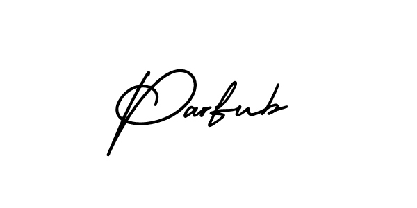 Create a beautiful signature design for name Parfub. With this signature (AmerikaSignatureDemo-Regular) fonts, you can make a handwritten signature for free. Parfub signature style 3 images and pictures png