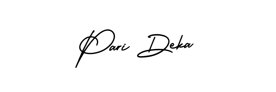 How to make Pari Deka signature? AmerikaSignatureDemo-Regular is a professional autograph style. Create handwritten signature for Pari Deka name. Pari Deka signature style 3 images and pictures png