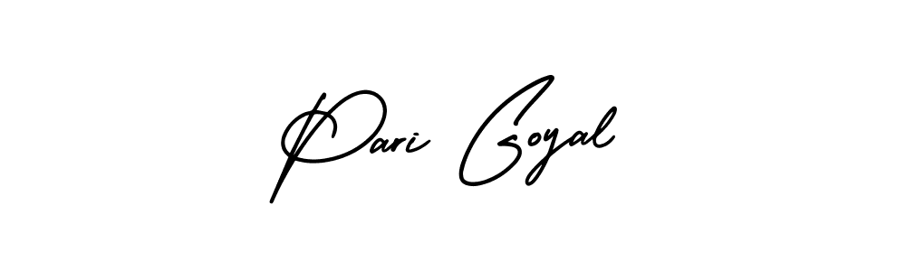 Design your own signature with our free online signature maker. With this signature software, you can create a handwritten (AmerikaSignatureDemo-Regular) signature for name Pari Goyal. Pari Goyal signature style 3 images and pictures png